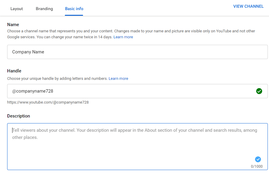 How to choose a Channel Name, Creating a Brand