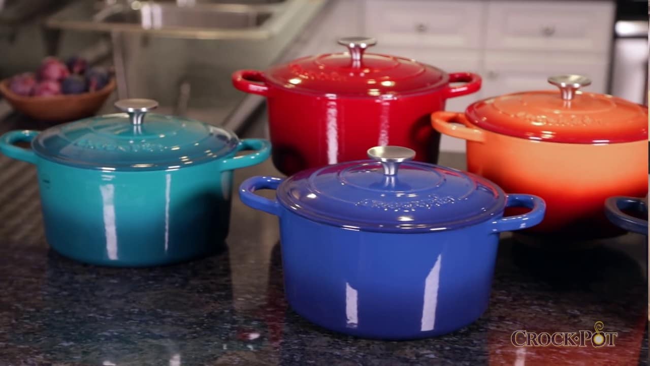 crock pot artisan enamel cast ir