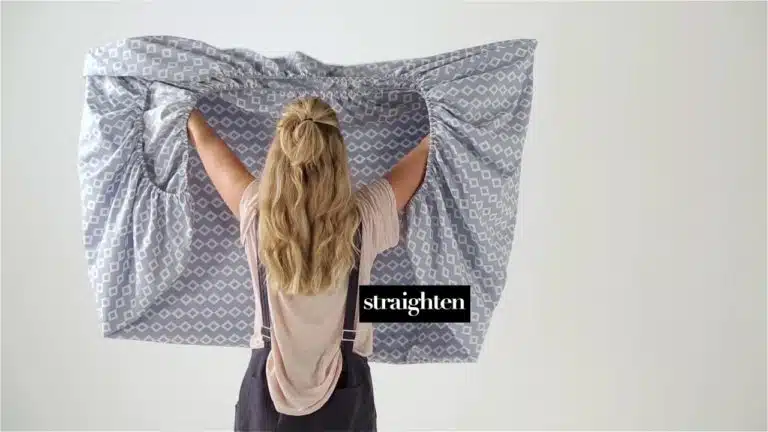 how to fold a fitted sheet linen