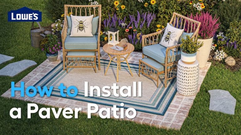 how to install a paver patio