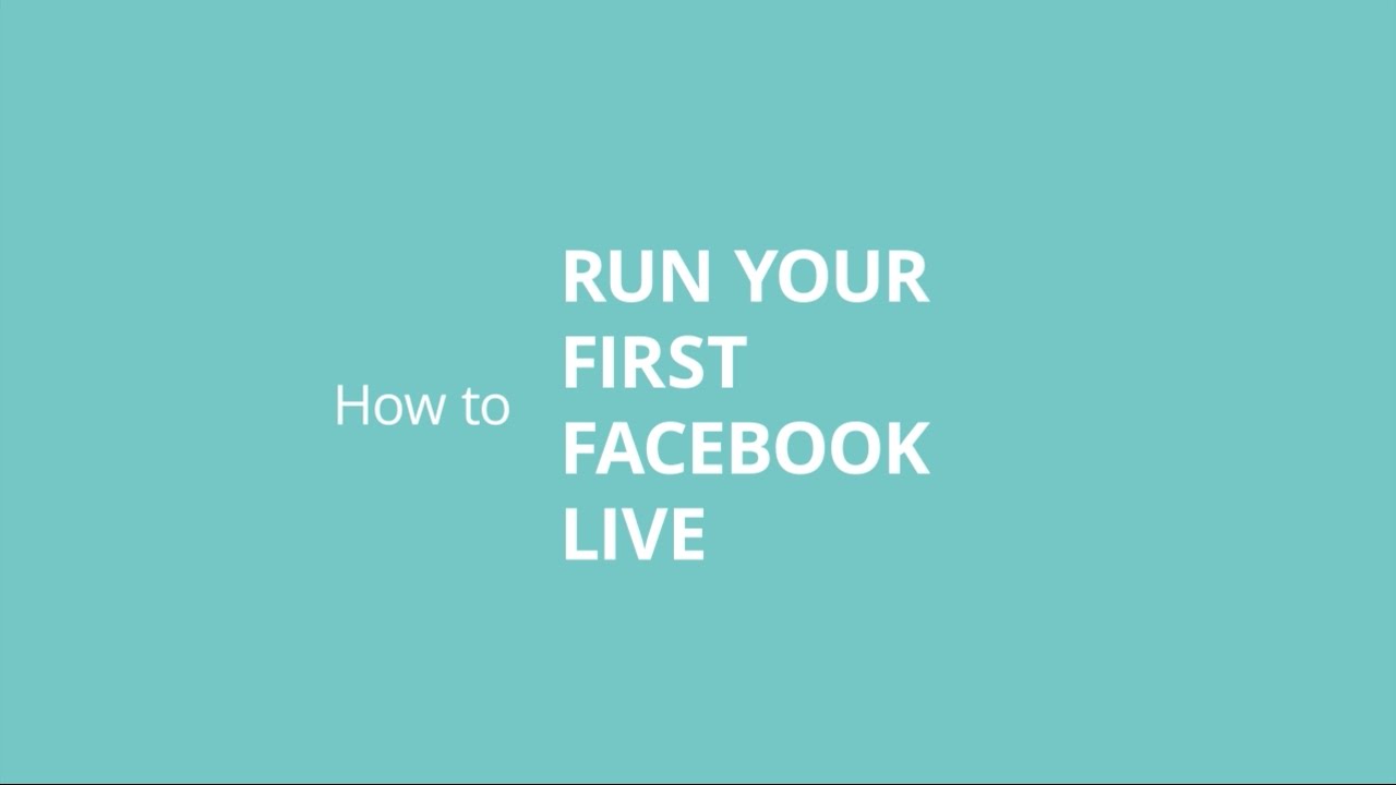 how to run your first facebook l