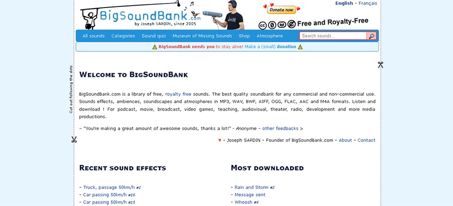 Blog FreeSoundEffects BigSoundBank