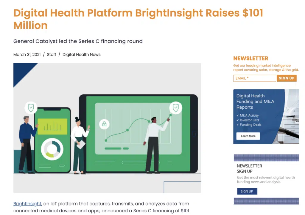 Venture Videos vs. Yum Yum Videos (2026): Which Agency Is Best for SaaS & High-Growth Teams? 3 News article reporting BrightInsight's $101M Series C funding. Yum Yum Videos produced strategic content to support clarity for investors in this regulated sector.