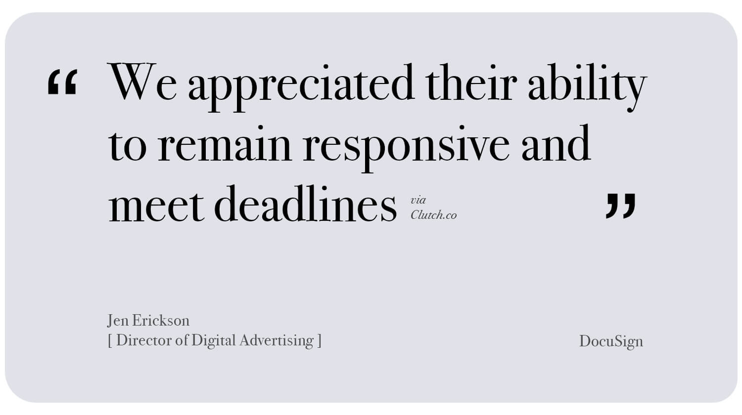 Jen Erickson, Director of Digital Advertising at DocuSign