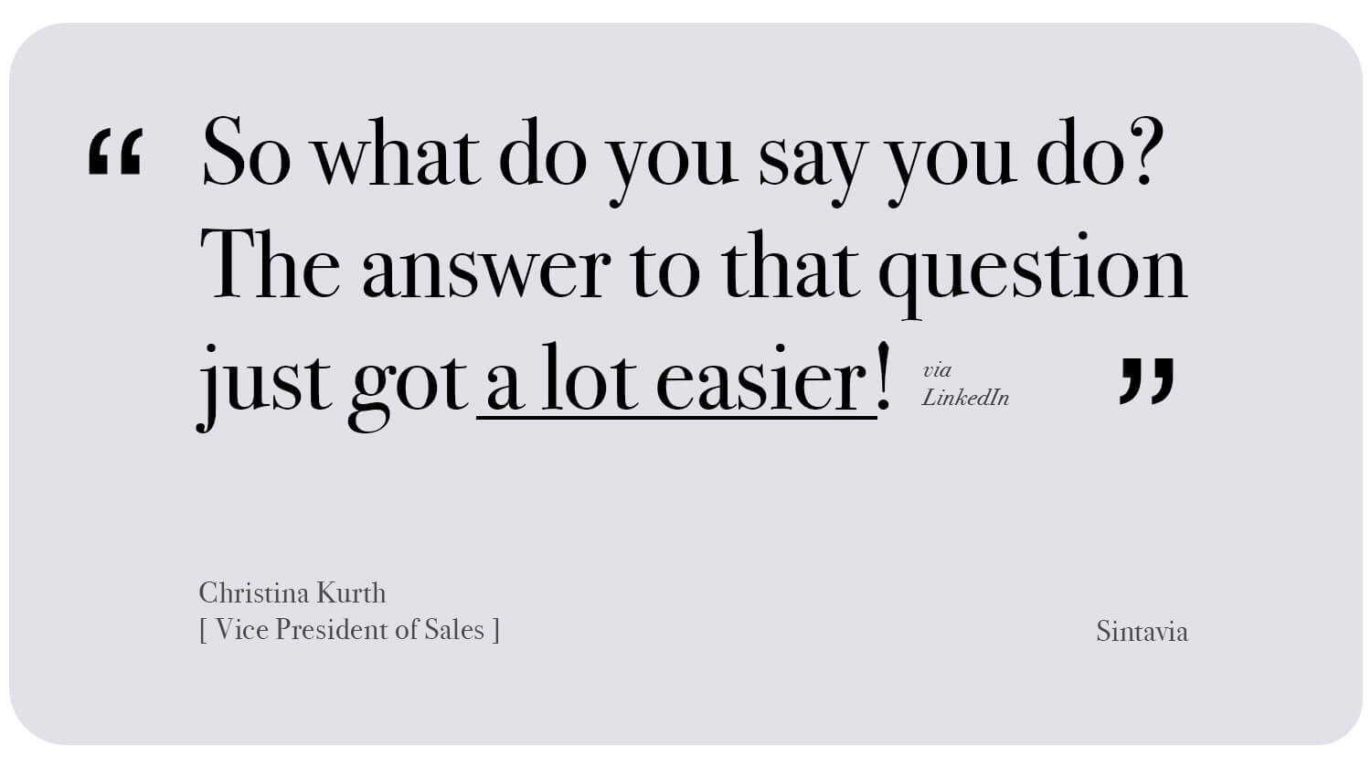 Christina Kurth, Sintavia, via LinkedIn